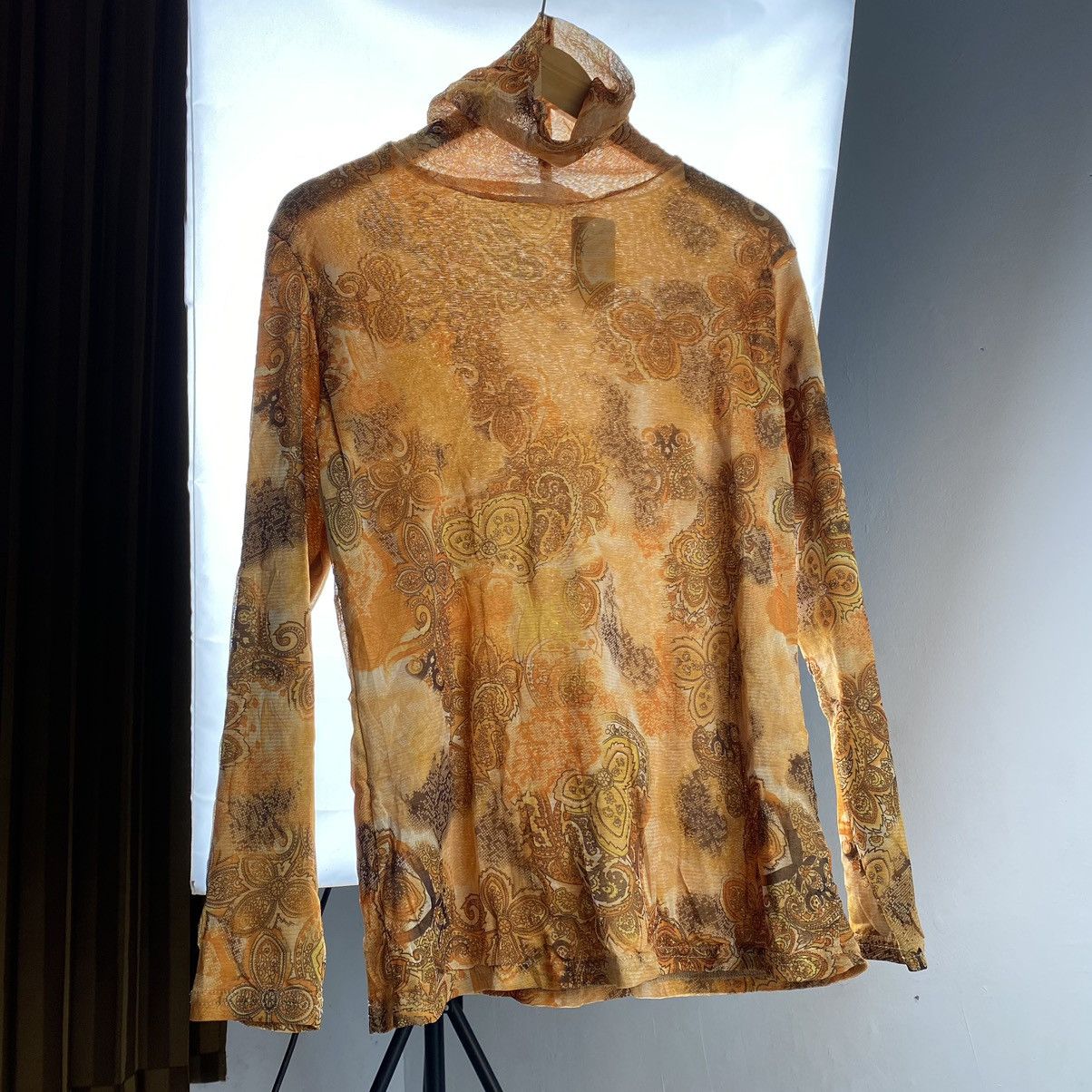 Jean Paul Gaultier × Vintage Golden art mesh like jean paul gaultier style Size M / US 6-8 / IT 42-44 - 2 Thumbnail