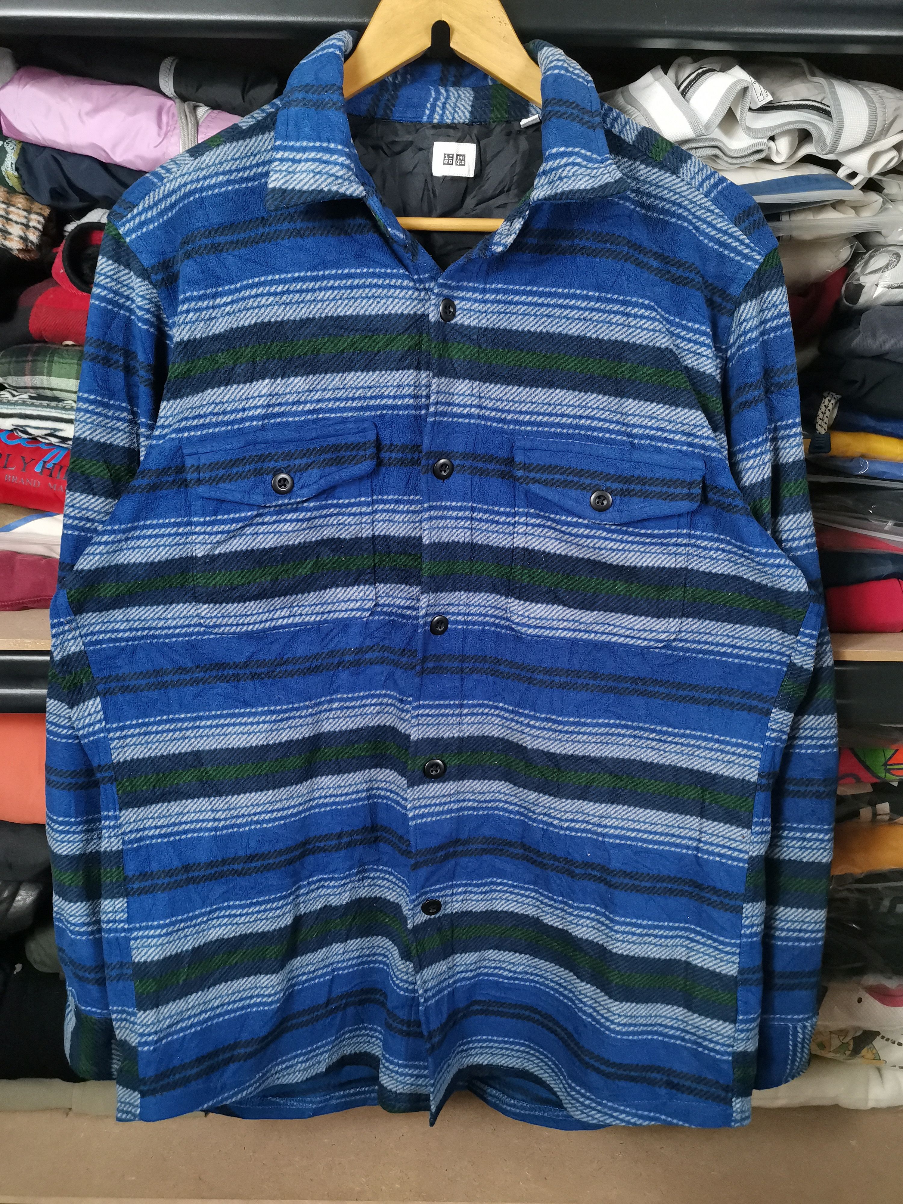 Flannel Uniqlo Flannel Shirt Button Ups Size US XL / EU 56 / 4 - 1 Thumbnail