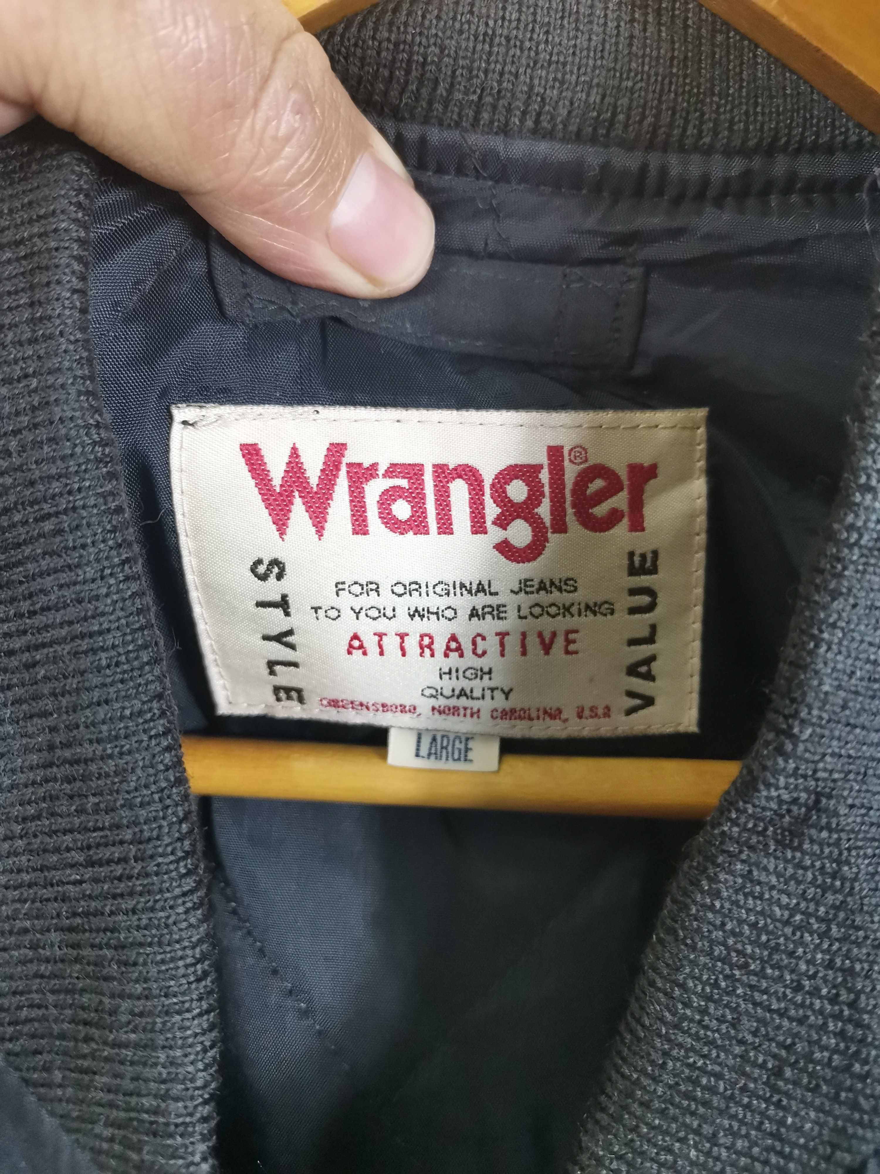 Wrangler Vintage 90s Wrangler Bomber Jacket Size US L / EU 52-54 / 3 - 5 Thumbnail