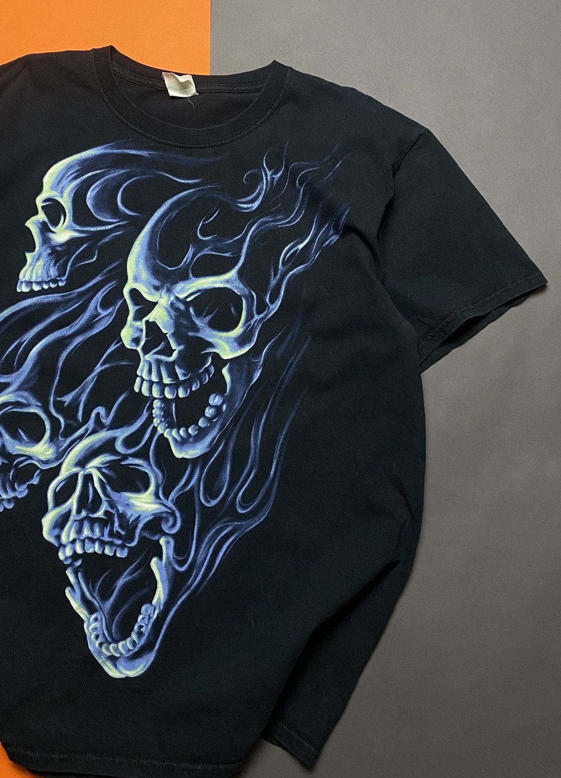 Rap Tees Vintage Skull black Six Mafia t-shirts L Size US L / EU 52-54 / 3 - 2 Thumbnail