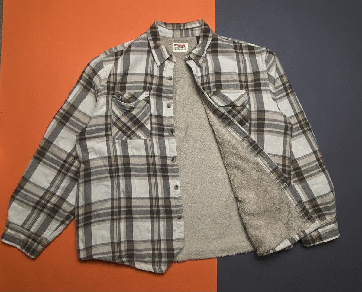 Vintage Vintage Wrangler Brown Flannel Sherpa XL Size US XL / EU 56 / 4 - 2 Thumbnail