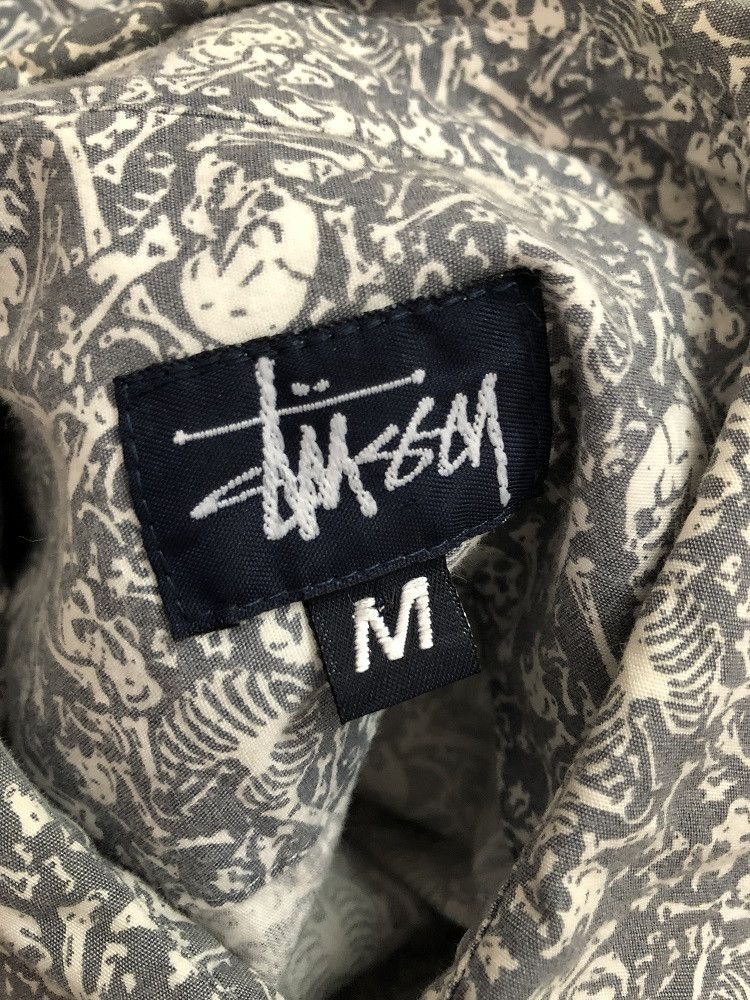 Stussy 👉🔥 Stussy Made in Usa All Printed Skeletons Button Shirt Size US M / EU 48-50 / 2 - 10 Thumbnail