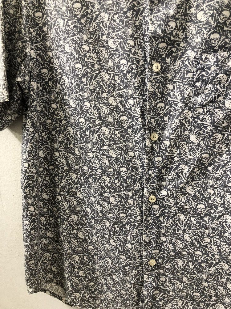 Stussy 👉🔥 Stussy Made in Usa All Printed Skeletons Button Shirt Size US M / EU 48-50 / 2 - 5 Thumbnail