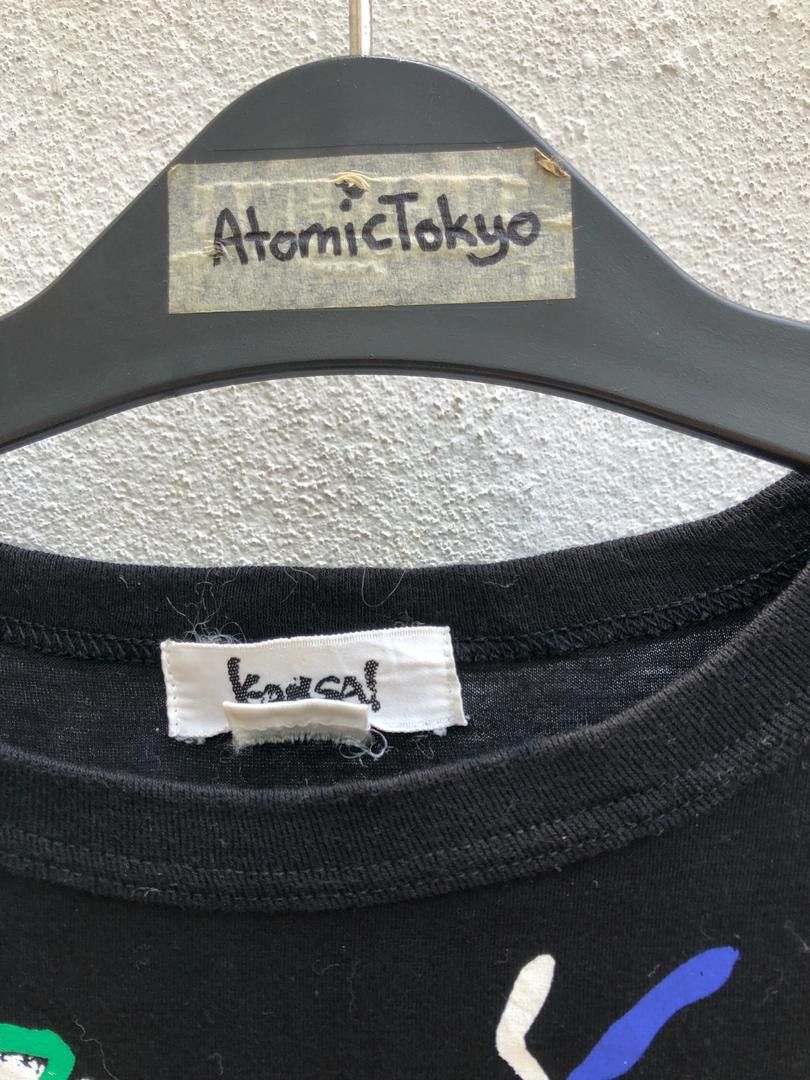 Kansai Yamamoto × Vintage 80s Kansai Yamamoto Kansai International Abstract Art Black Size US M / EU 48-50 / 2 - 6 Thumbnail