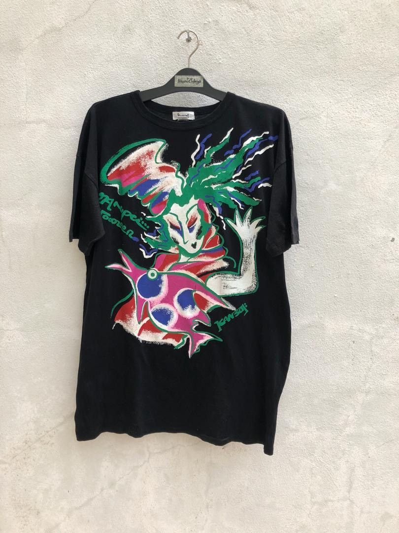 Kansai Yamamoto × Vintage 80s Kansai Yamamoto Kansai International Abstract Art Black Size US M / EU 48-50 / 2 - 1 Thumbnail