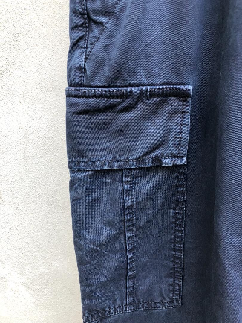Woolrich Woolen Mills Navy Blue Rips Distressed Cargo Trouser Pant Size US 33 - 8 Thumbnail