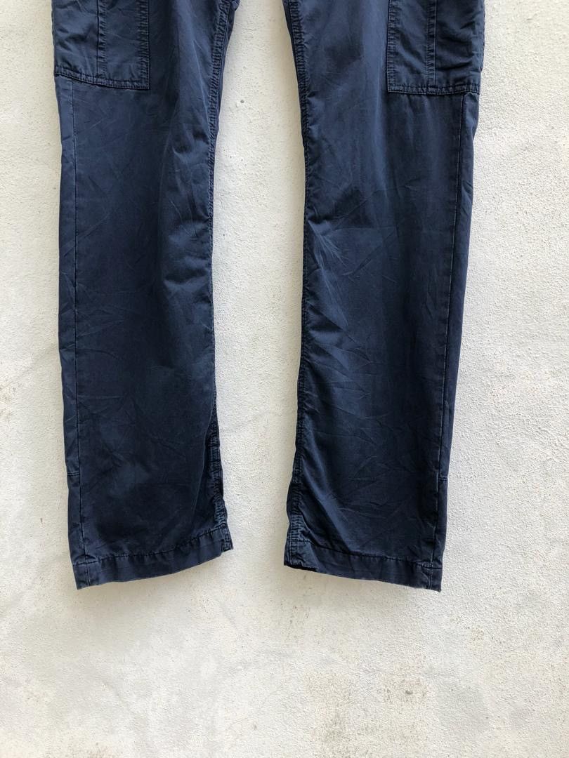Woolrich Woolen Mills Navy Blue Rips Distressed Cargo Trouser Pant Size US 33 - 6 Thumbnail