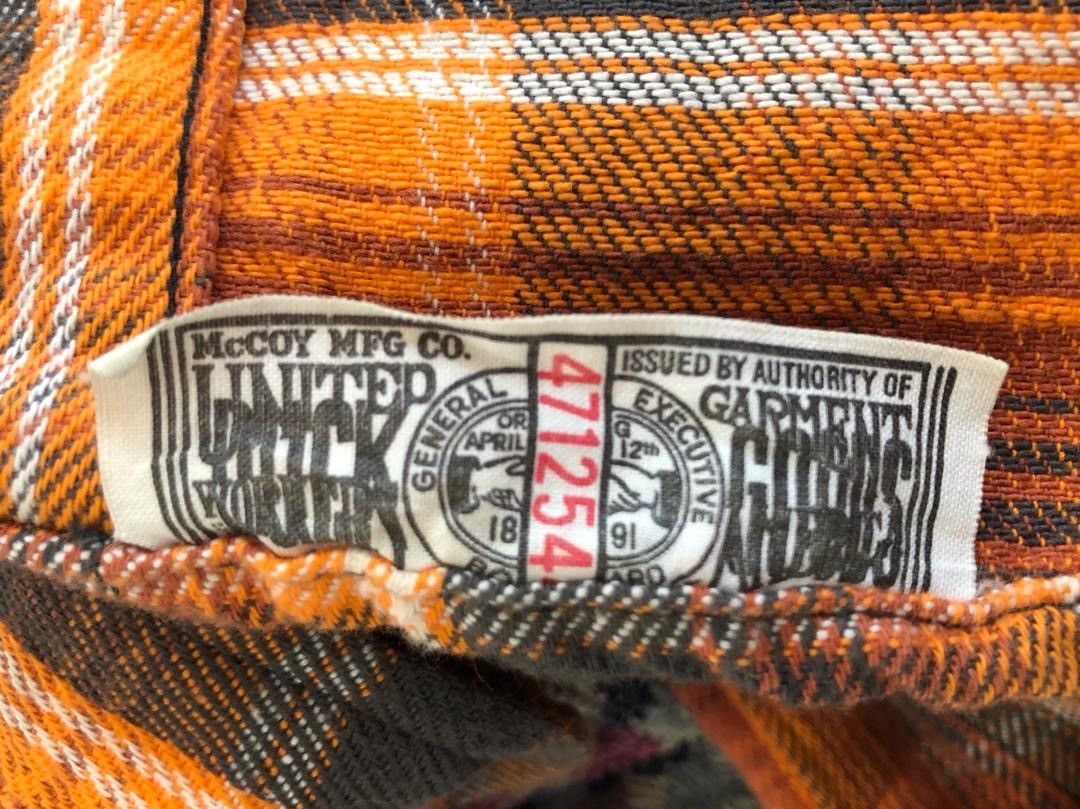 The Real McCoy's Joe McCoy Lot 107 Western Ranchman Flannel Shirt Size US M / EU 48-50 / 2 - 12 Thumbnail