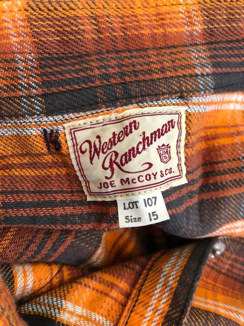 The Real McCoy's Joe McCoy Lot 107 Western Ranchman Flannel Shirt Size US M / EU 48-50 / 2 - 11 Thumbnail