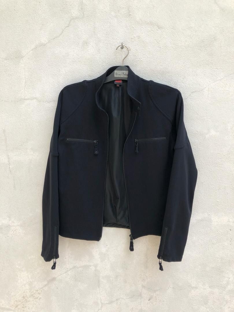 Jean Paul Gaultier × Vintage Vintage JPG Made in Japan Black Nylon Rider Jacket Size US M / EU 48-50 / 2 - 5 Thumbnail