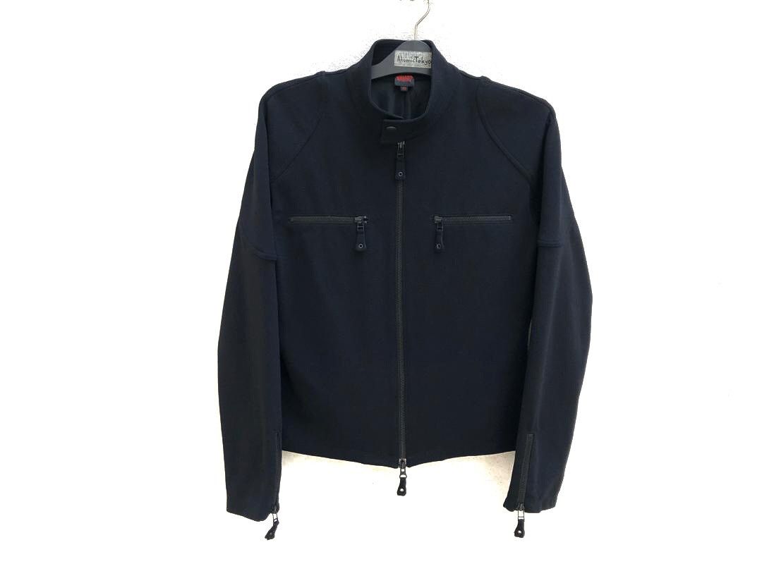 Jean Paul Gaultier × Vintage Vintage JPG Made in Japan Black Nylon Rider Jacket Size US M / EU 48-50 / 2 - 1 Thumbnail