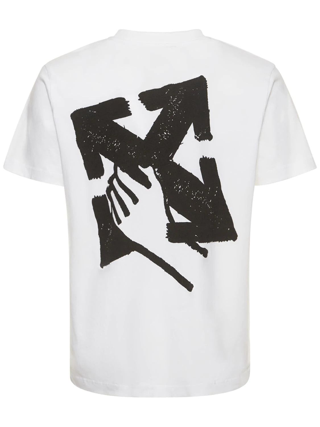 image of Off White Off-White Hand Arrow Logo T-Shirt White, Men's (Size Small)