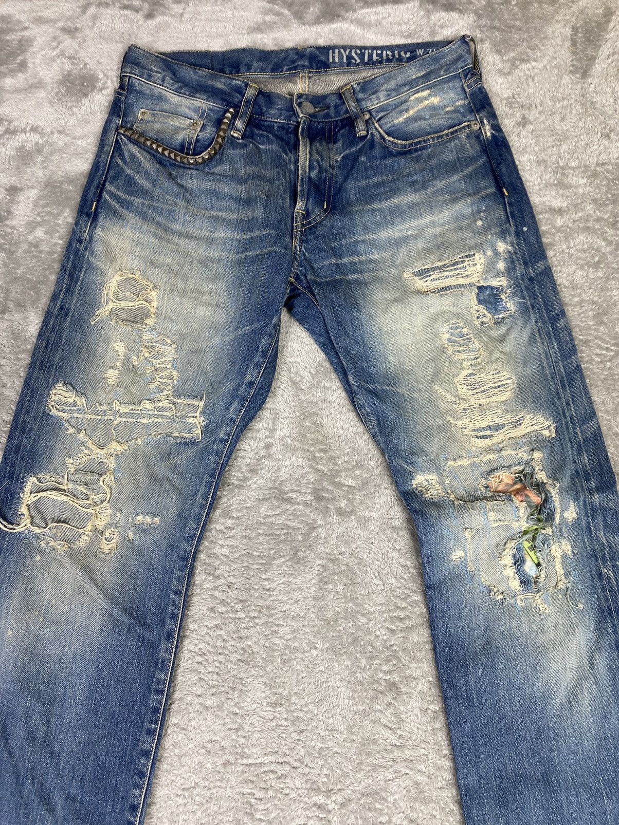 Hysteric Glamour Hysteric Glamour Distressed Denim Jeans. S0244 Size US 32 / EU 48 - 3 Thumbnail