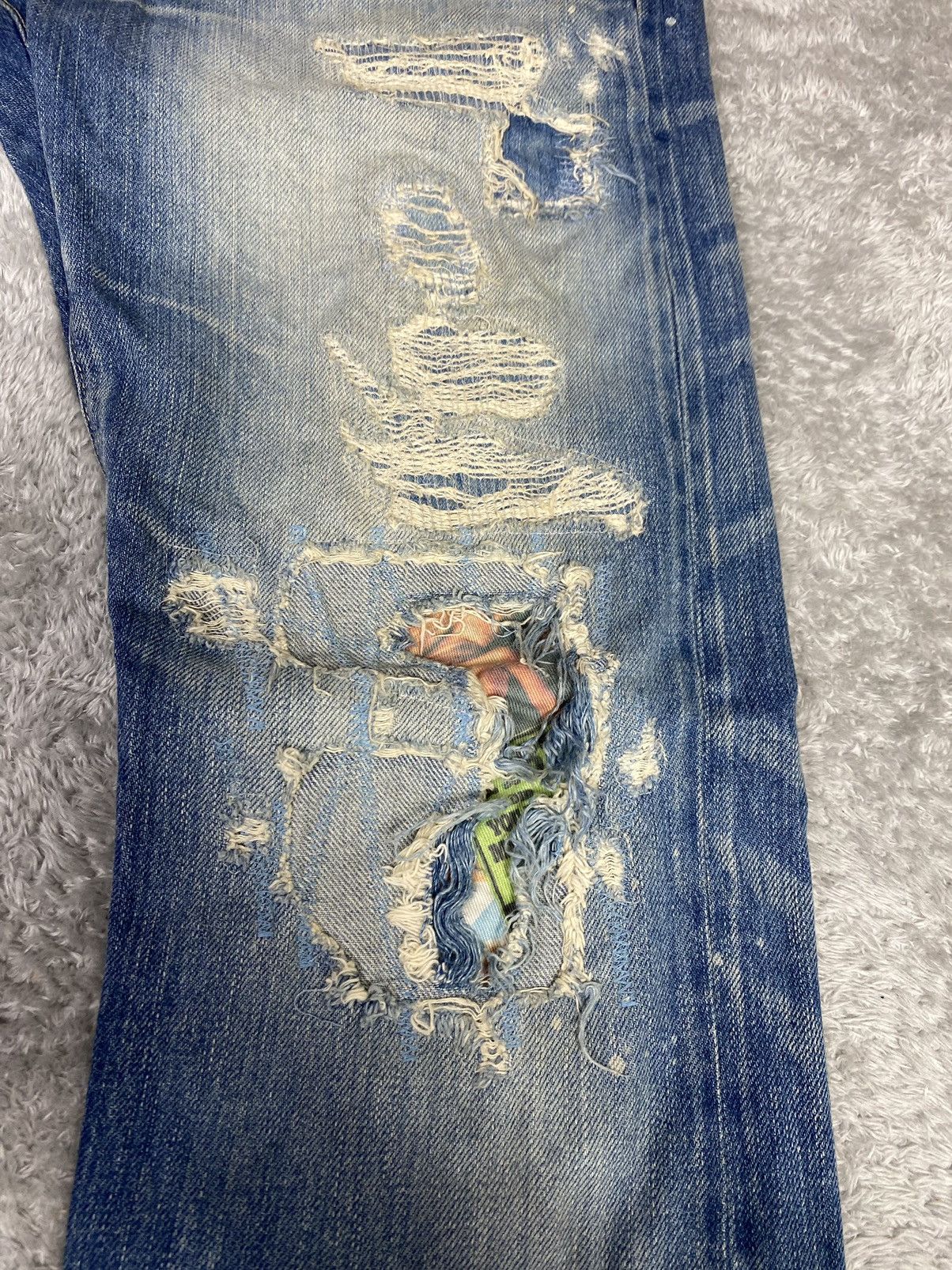 Hysteric Glamour Hysteric Glamour Distressed Denim Jeans. S0244 Size US 32 / EU 48 - 4 Thumbnail