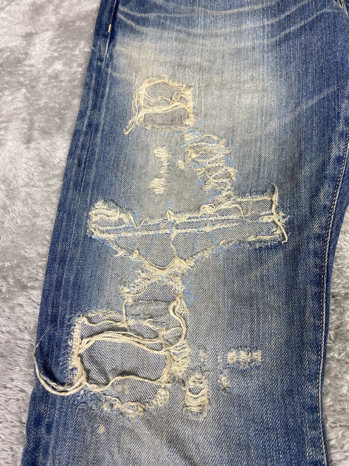 Hysteric Glamour Hysteric Glamour Distressed Denim Jeans. S0244 Size US 32 / EU 48 - 5 Thumbnail