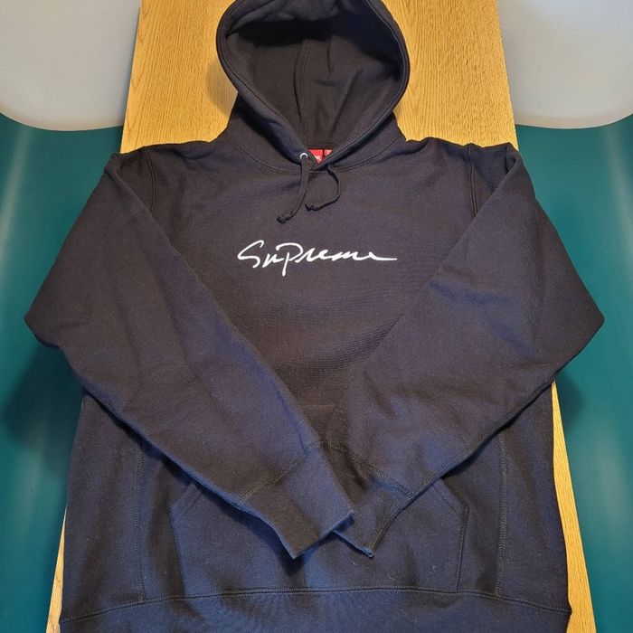 Supreme classic 2024 script hoodie