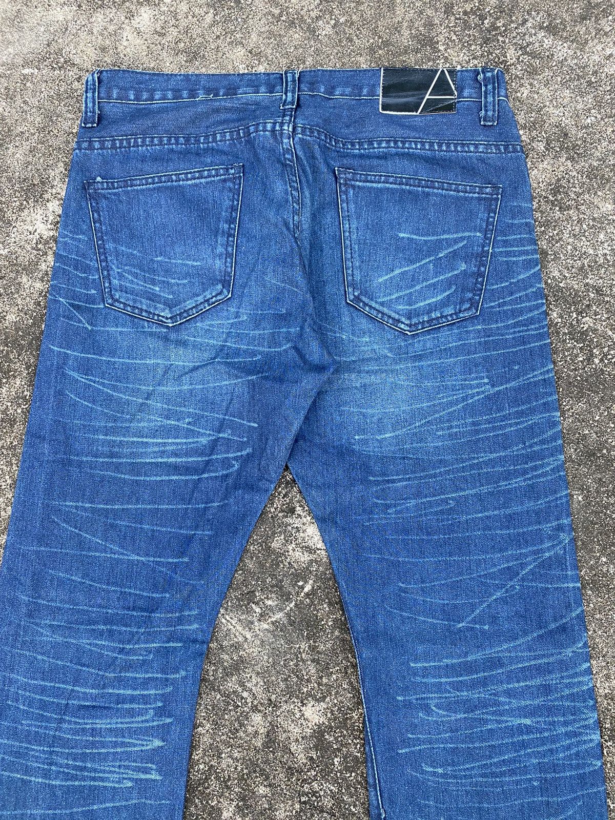 Japanese Brand 💸BINDINGOFFER💸Lad musician scratch white line denim Size US 32 / EU 48 - 5 Thumbnail