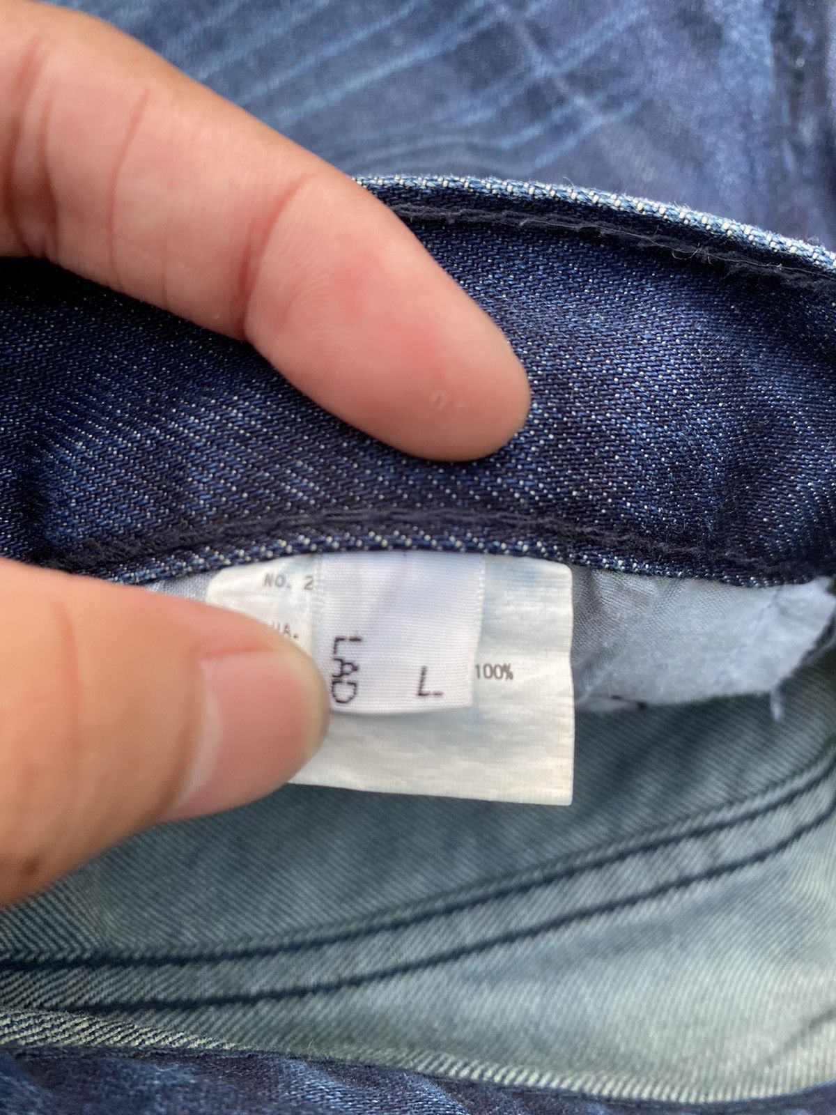 Japanese Brand 💸BINDINGOFFER💸Lad musician scratch white line denim Size US 32 / EU 48 - 7 Thumbnail