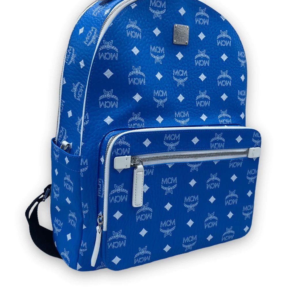 MCM MCM Backpack Monogram Baby Blue NEW Grailed