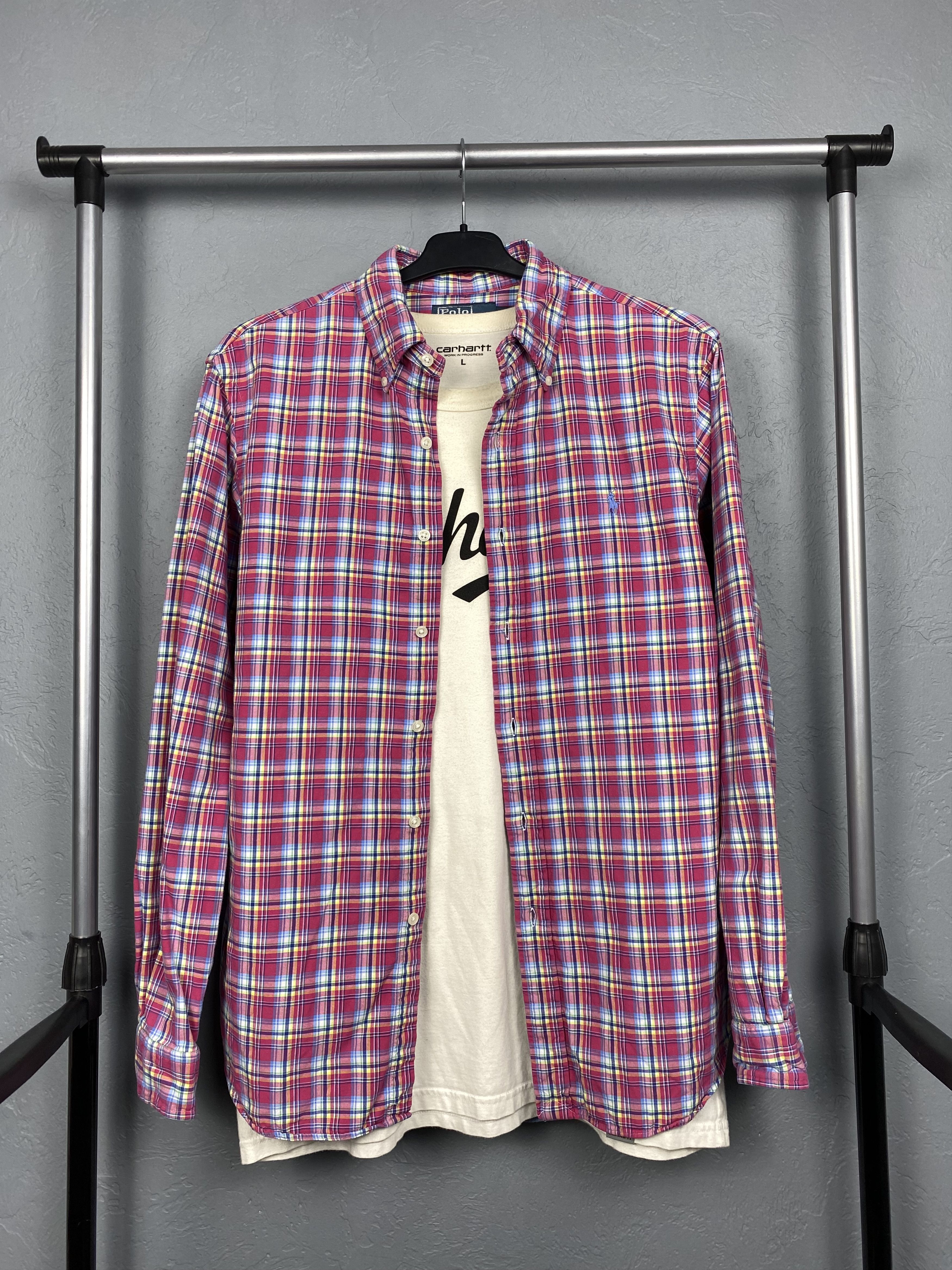 Polo Ralph Lauren Polo Ralph Lauren Vintage Mens Long Sleeve Plaid Shirt Size US M / EU 48-50 / 2 - 1 Thumbnail