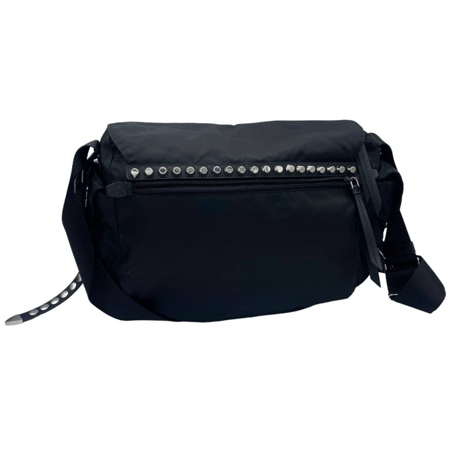 Prada Prada messenger bag Rockstar with rivets black & studs