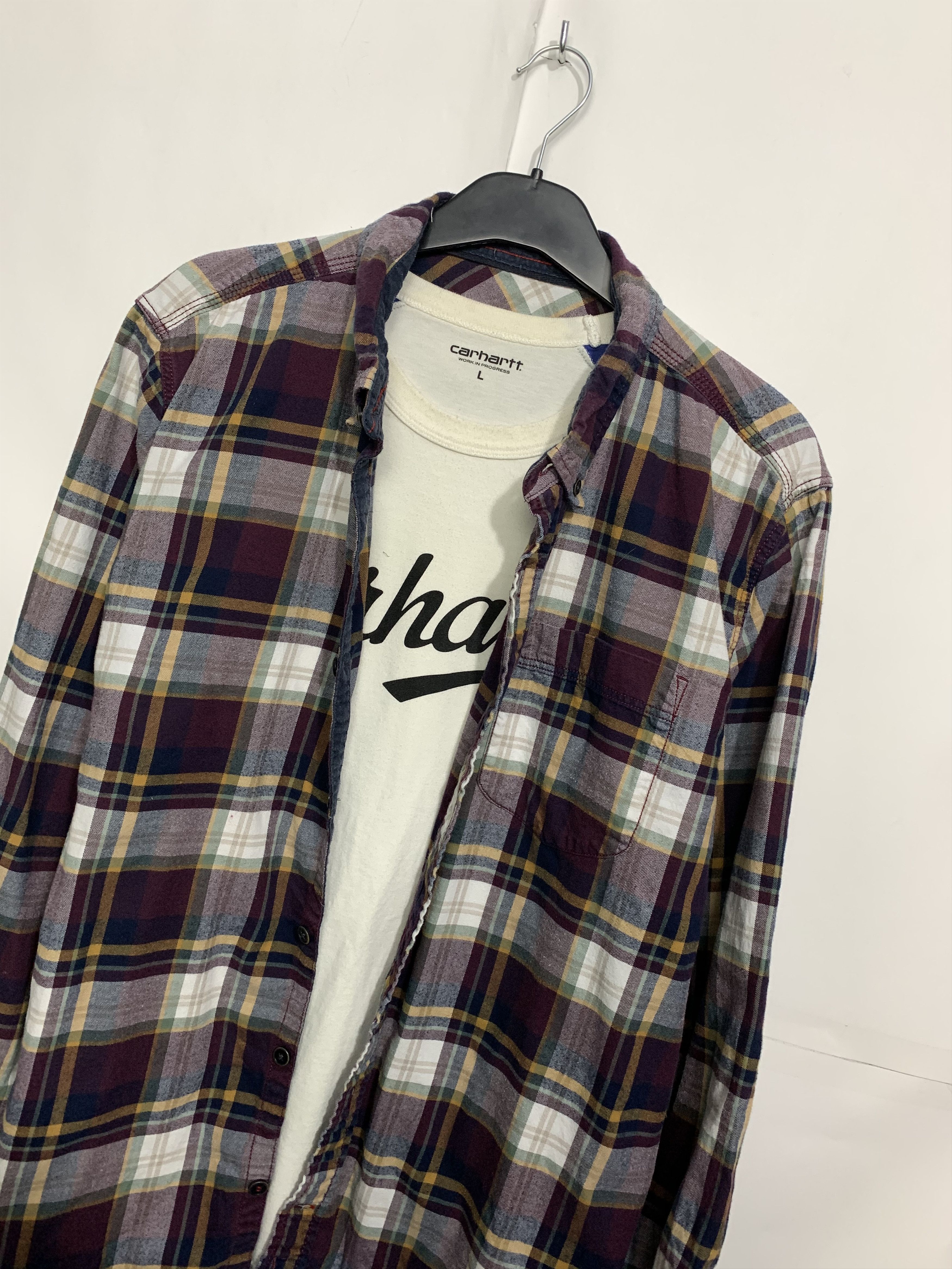 Flannel Vintage Flannel Plaid Shirt Travis style Y2K Size US XL / EU 56 / 4 - 2 Thumbnail