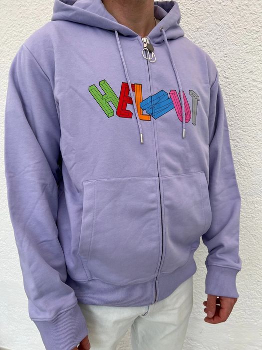 Helmut Lang Helmut Lang Zip Hoodie Purple Grailed