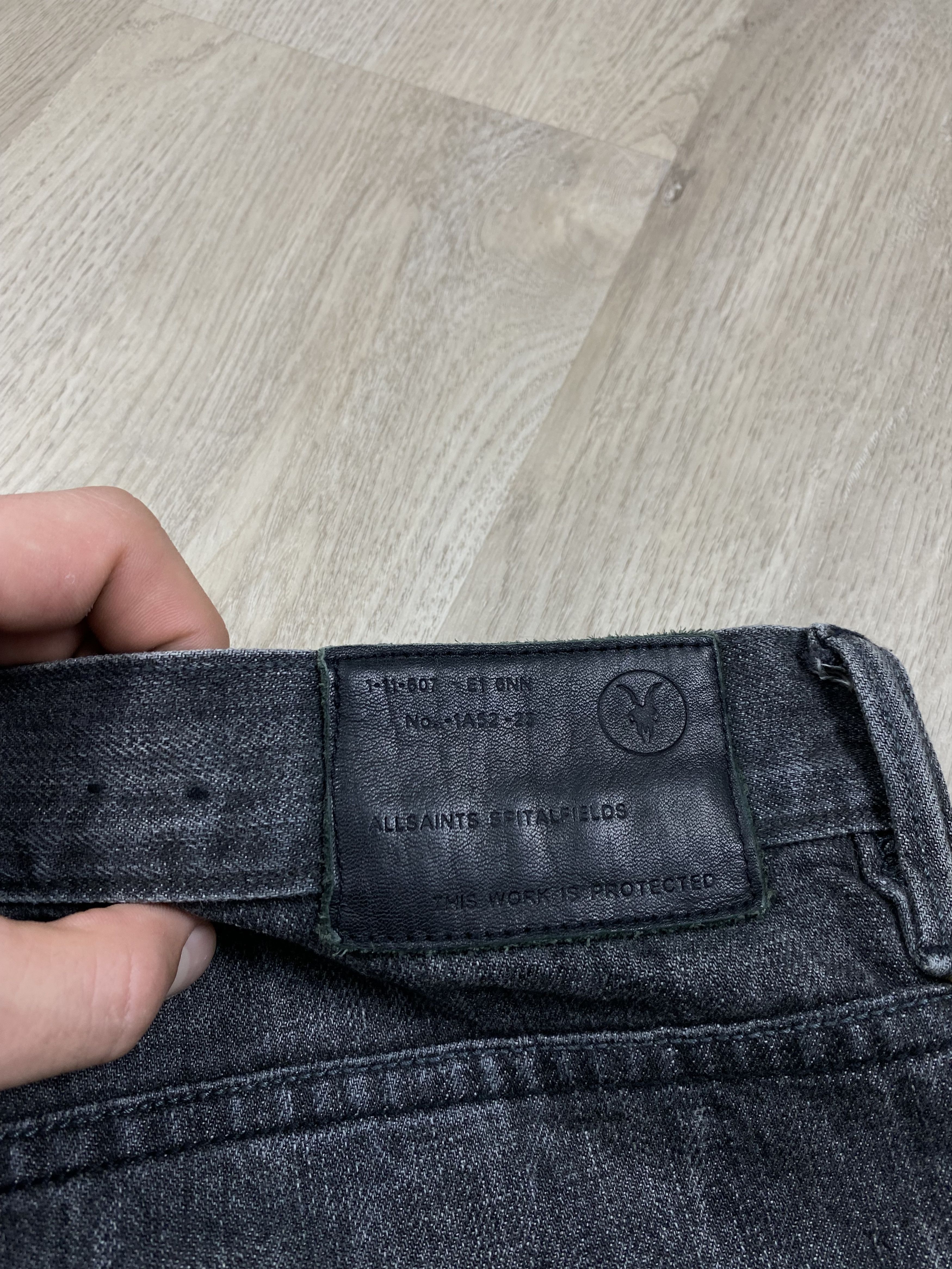 Allsaints Allsaints Grey Denim Pants Jeans Slim Fit Size US 34 / EU 50 - 3 Thumbnail