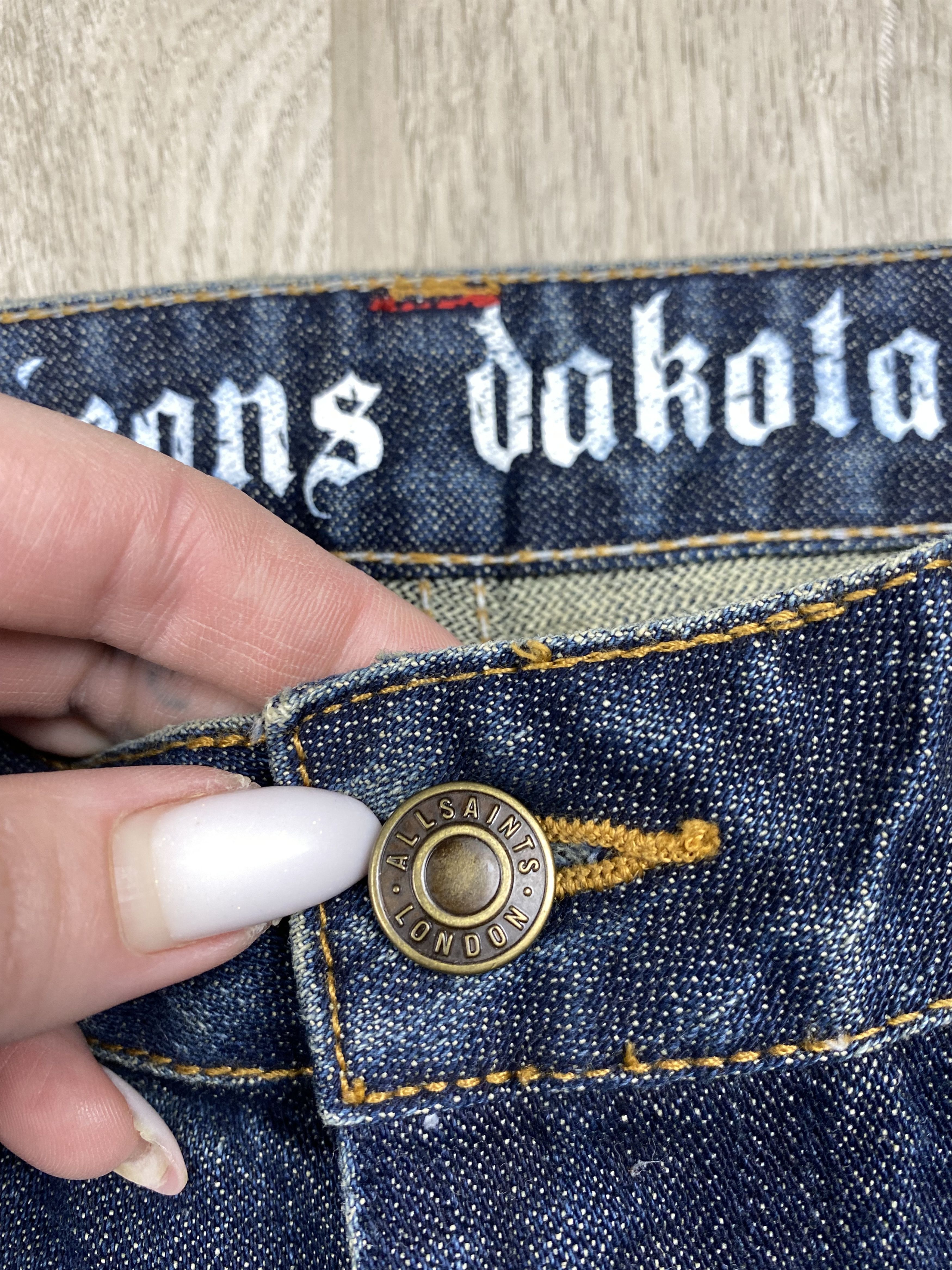 Allsaints Allsaints Vintage Womens Distressed Denim Pants Flared Jeans Size 27" / US 4 / IT 40 - 8 Thumbnail