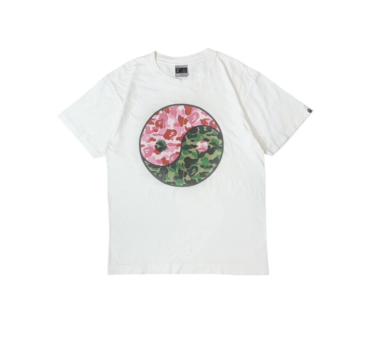Bape Rare Bape Ying Yang Tai Chi Logo T-Shirt ABC Camo Pink Green Size US L / EU 52-54 / 3 - 1 Thumbnail
