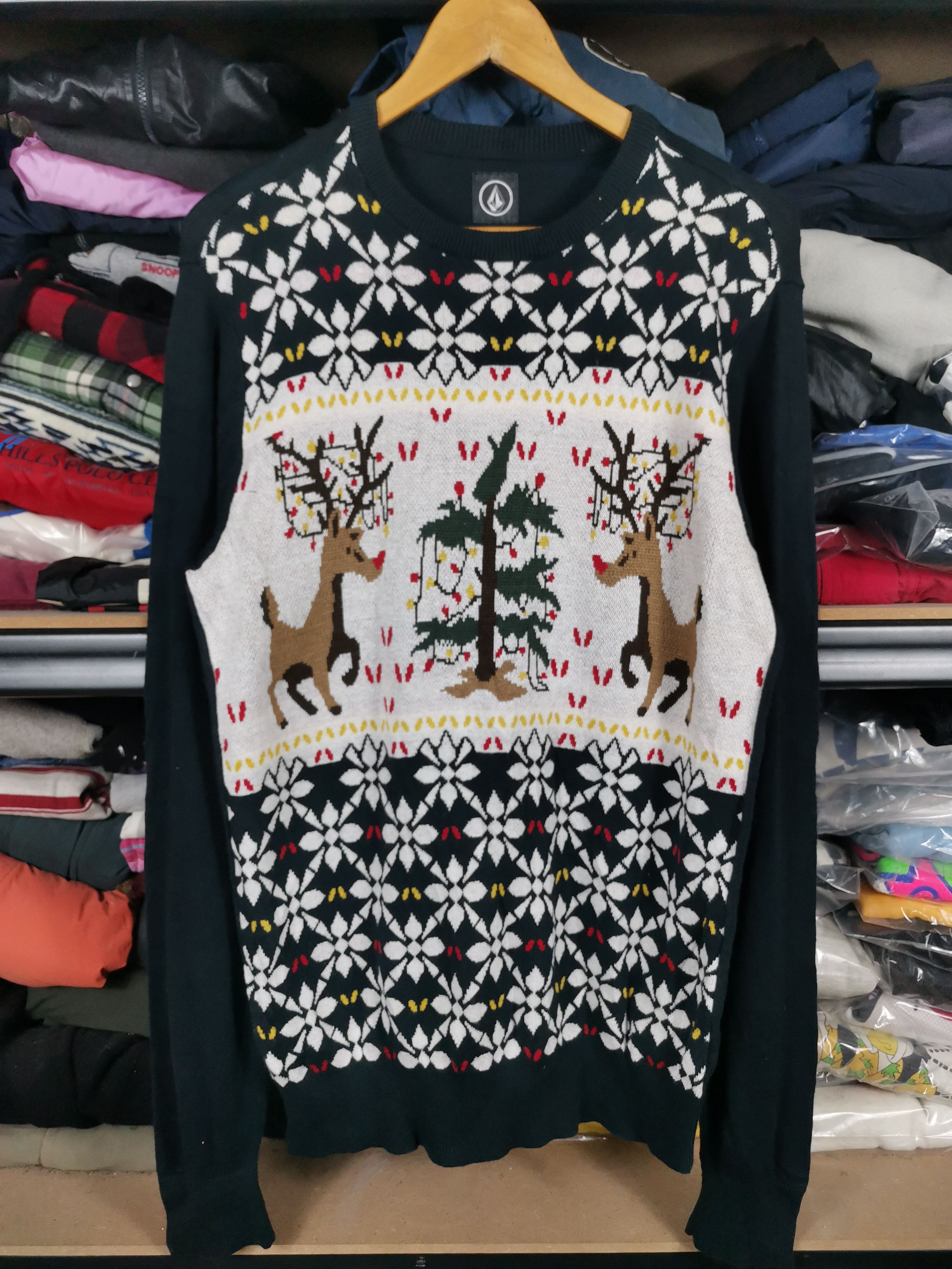 Volcom Vintage Volcom Navajo Native Overprint Knit Sweater Size US M / EU 48-50 / 2 - 1 Thumbnail
