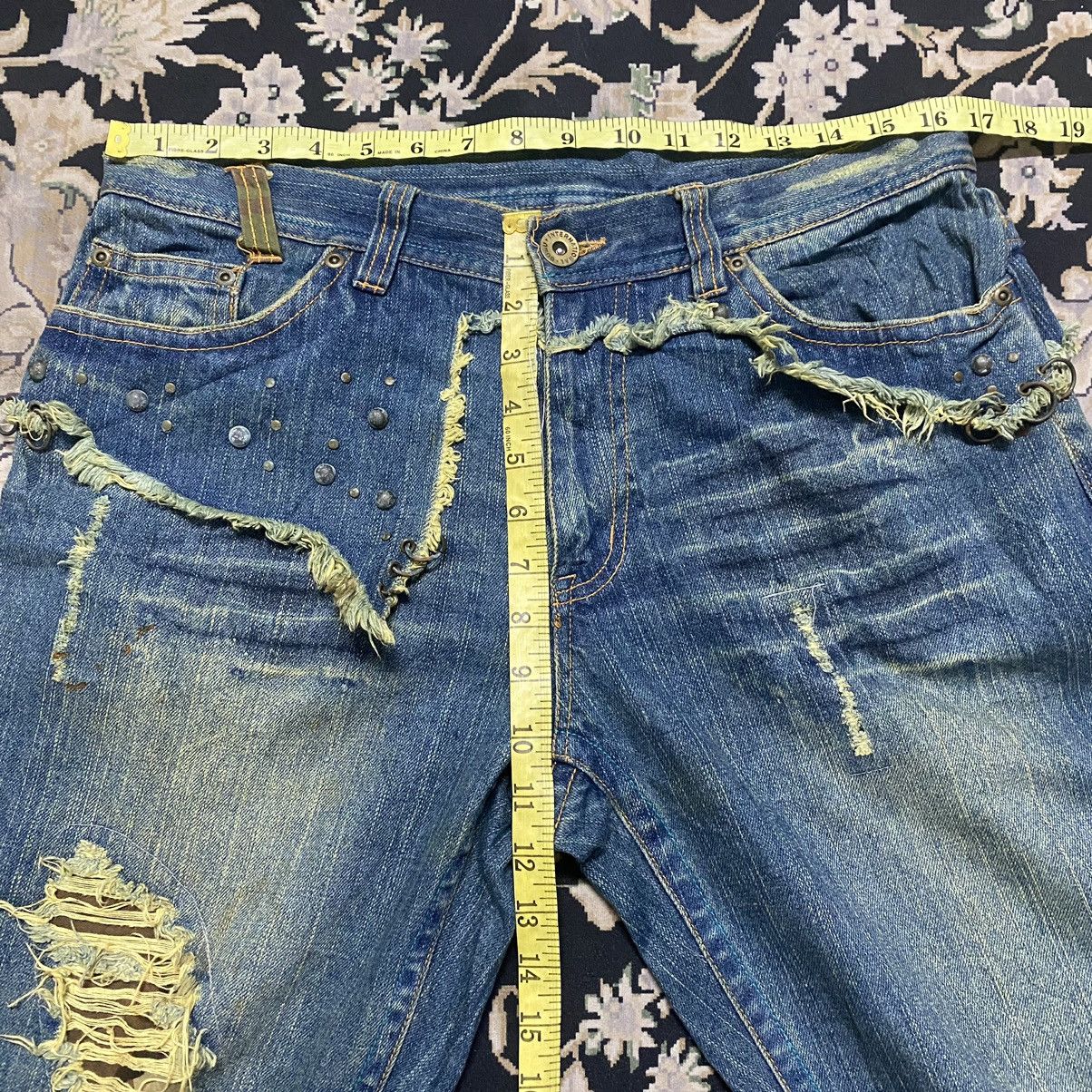 Japanese Brand Japanese Brand Gumu Denim Pierce Studded Ring Jeans Size US 33 - 23 Thumbnail