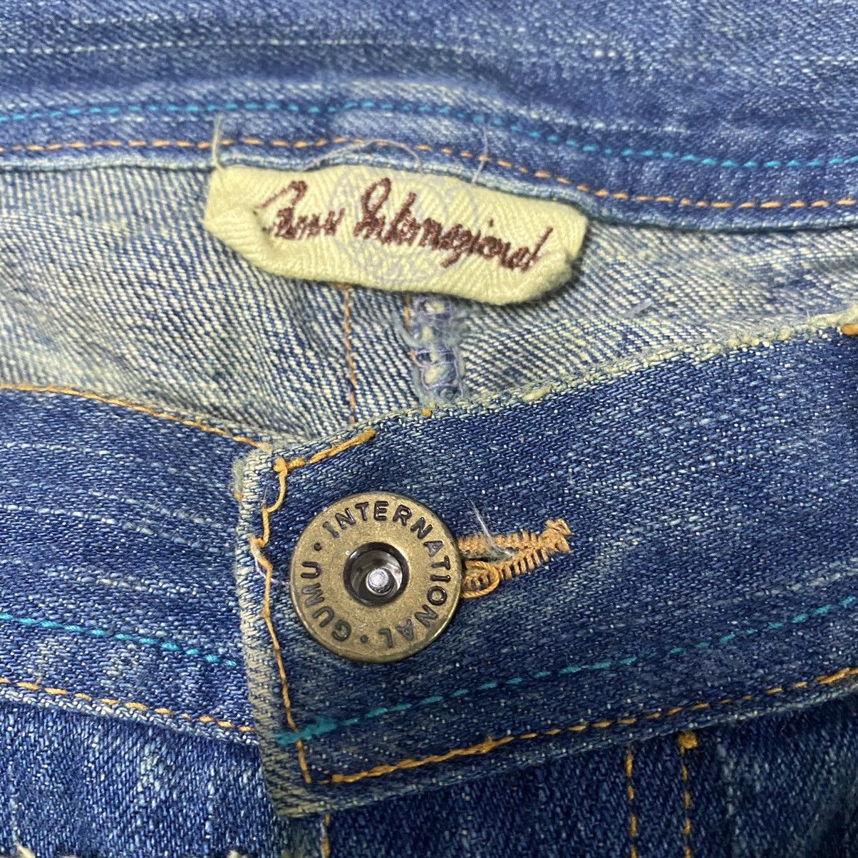 Japanese Brand Japanese Brand Gumu Denim Pierce Studded Ring Jeans Size US 33 - 20 Thumbnail