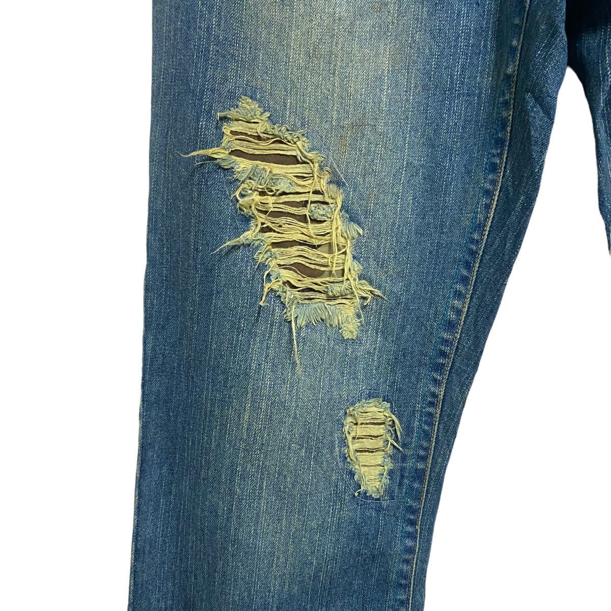 Japanese Brand Japanese Brand Gumu Denim Pierce Studded Ring Jeans Size US 33 - 8 Thumbnail
