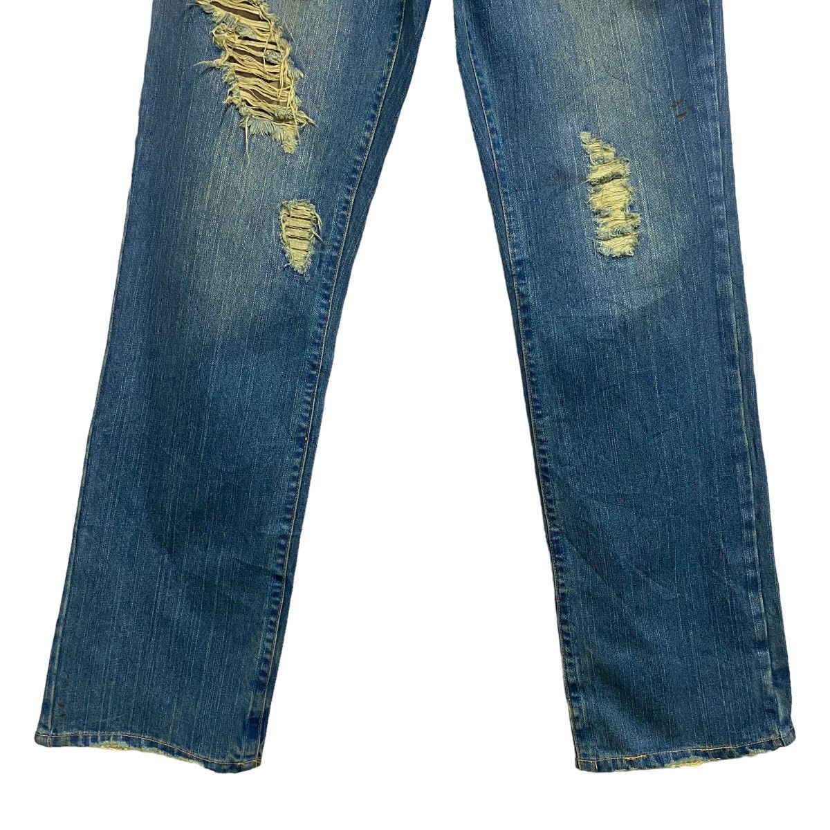 Japanese Brand Japanese Brand Gumu Denim Pierce Studded Ring Jeans Size US 33 - 10 Thumbnail