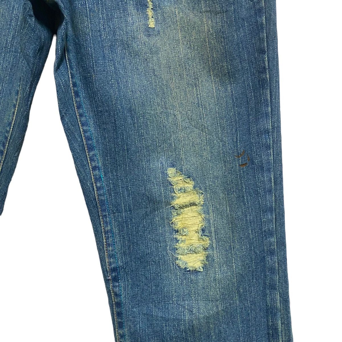 Japanese Brand Japanese Brand Gumu Denim Pierce Studded Ring Jeans Size US 33 - 9 Thumbnail