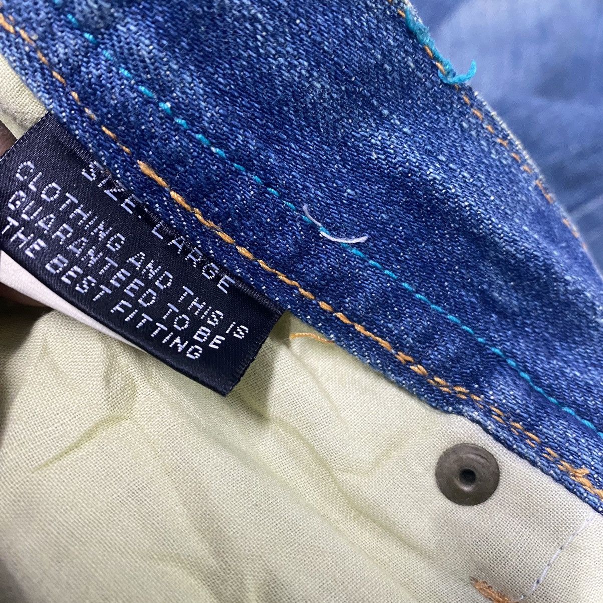 Japanese Brand Japanese Brand Gumu Denim Pierce Studded Ring Jeans Size US 33 - 21 Thumbnail