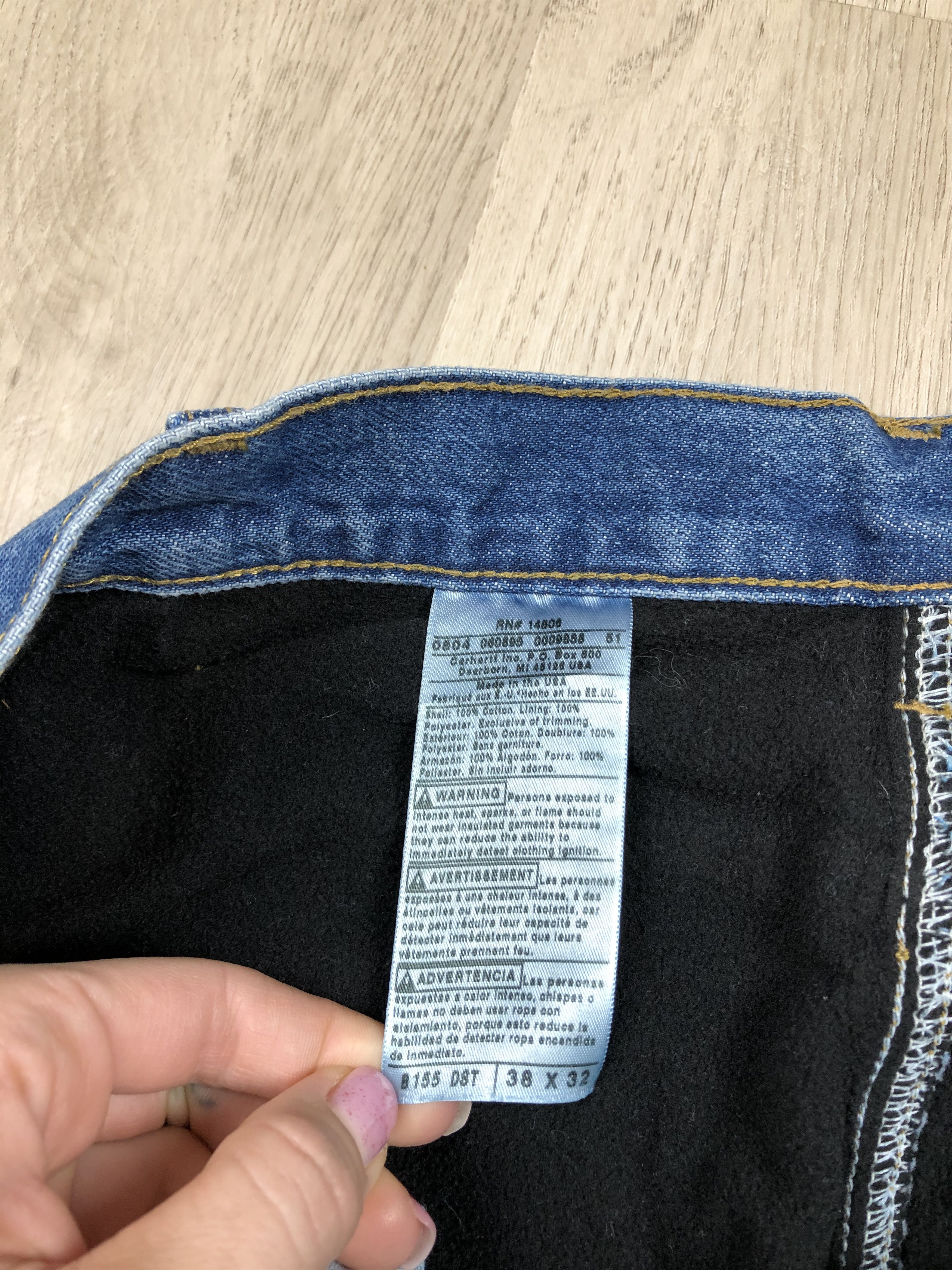 Carhartt Carhartt Vintage Fleece Lined Denim Pants Jeans Size US 38 / EU 54 - 10 Thumbnail