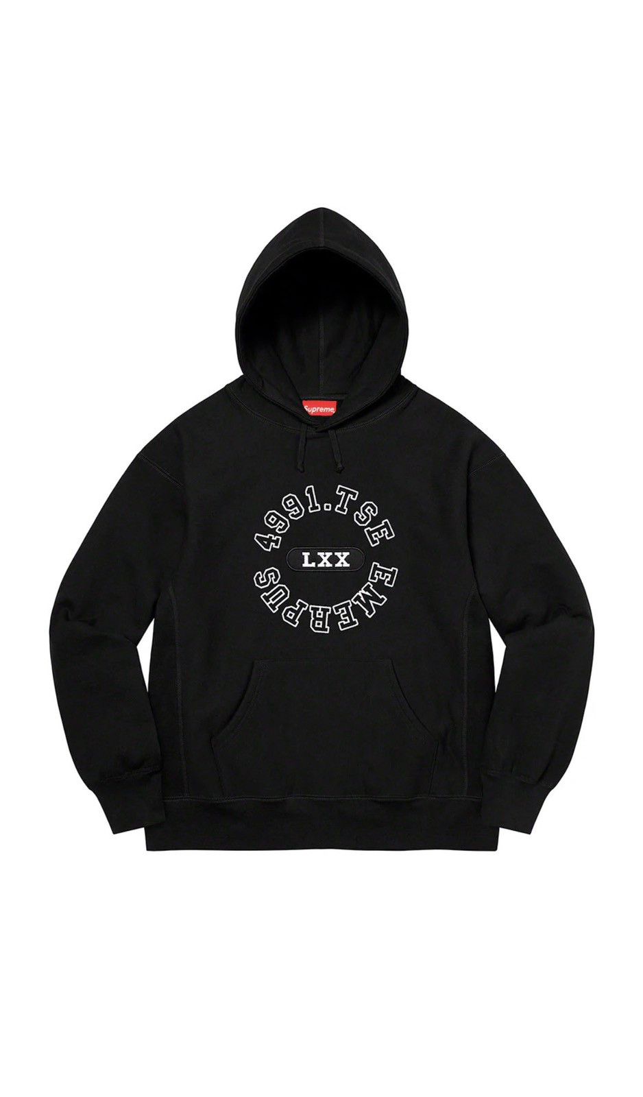 Image of Supreme Reverse Work Hoodie in Black, Men's (Size XL)