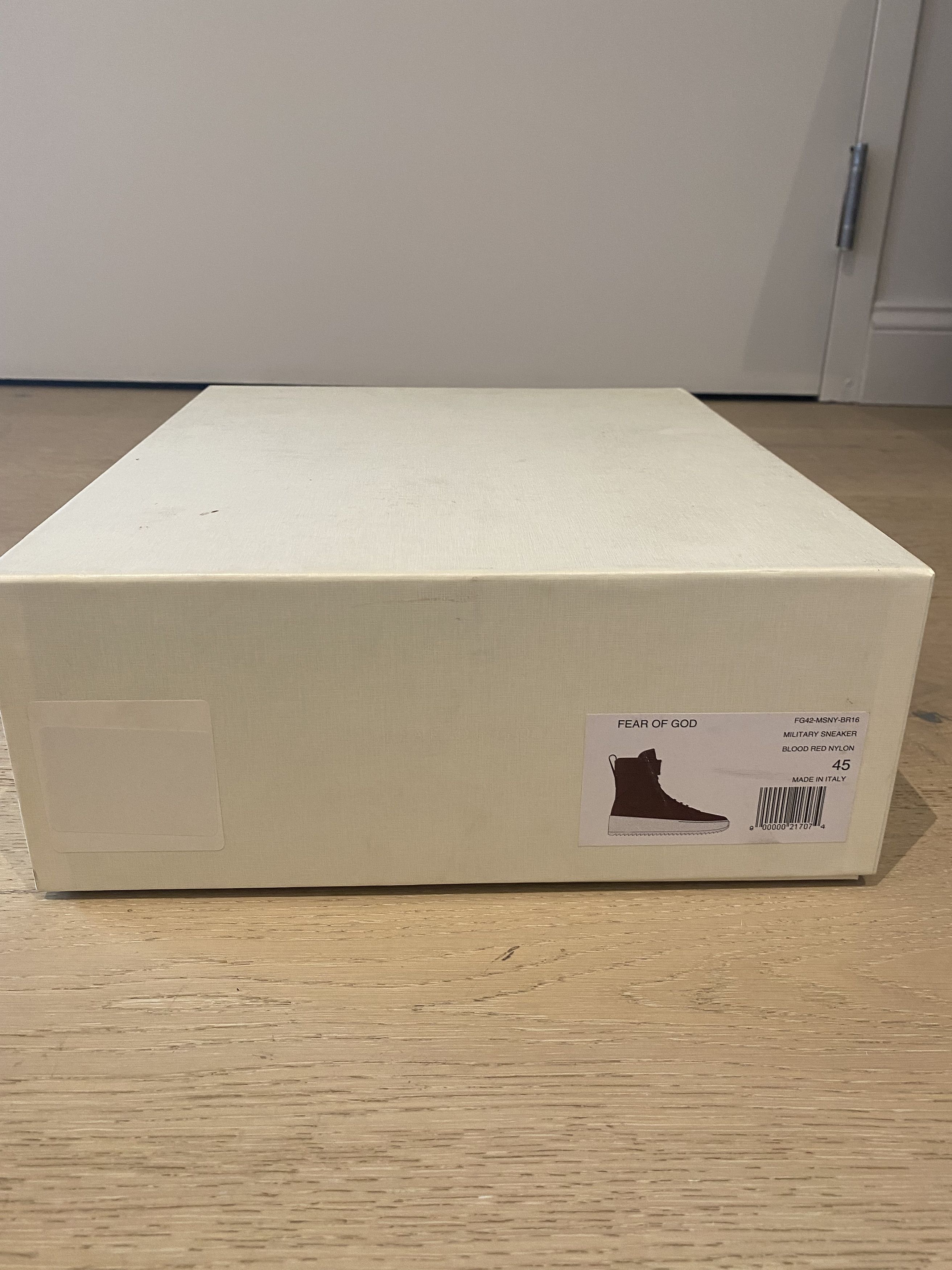Fear of God $1195 Fear of god Military Sneaker BLOOD RED 45 NIB Size US 12 / EU 45 - 5 Thumbnail
