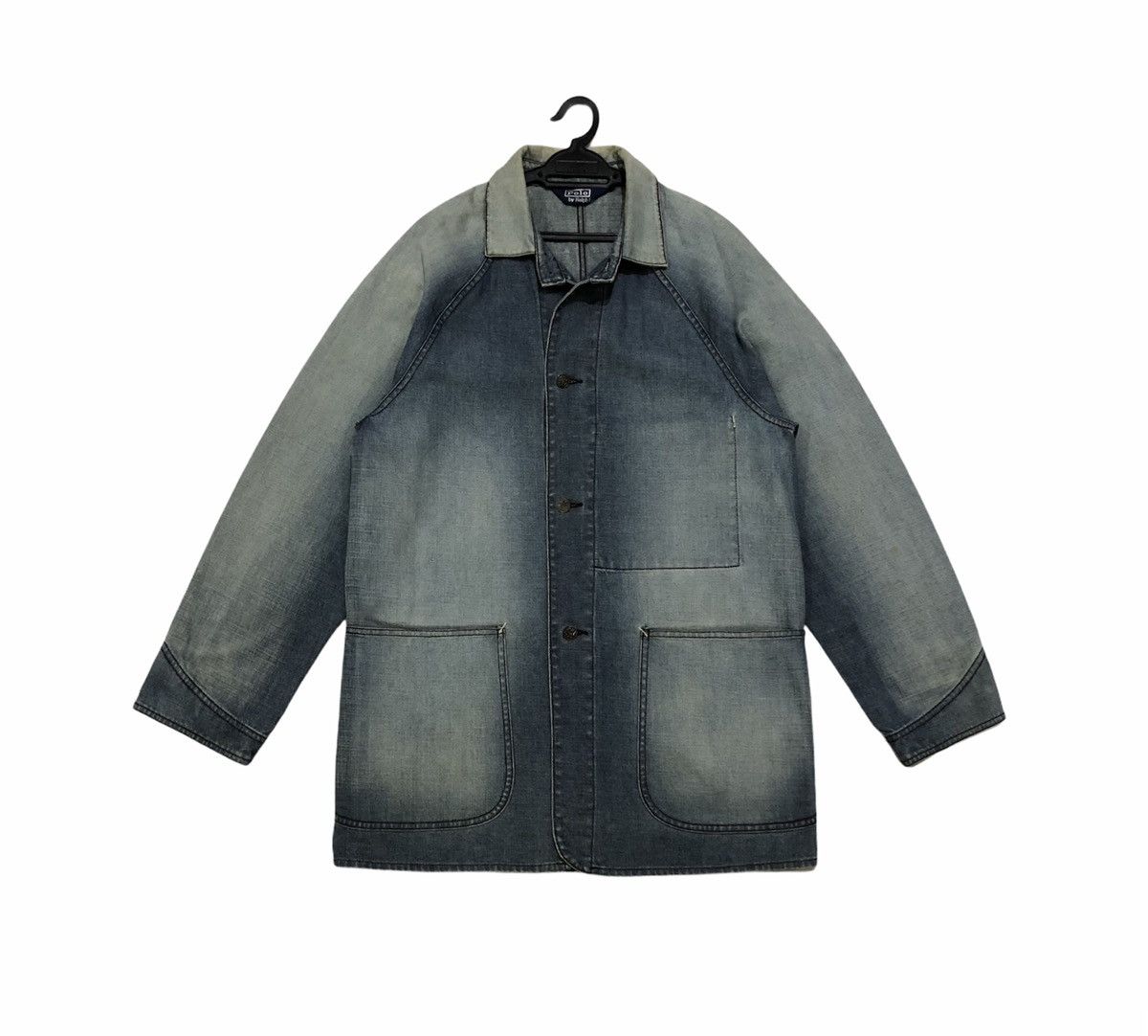 Polo Ralph Lauren Vintage Polo Ralph lauren chore jacket denim us army design. Size US M / EU 48-50 / 2 - 2 Thumbnail