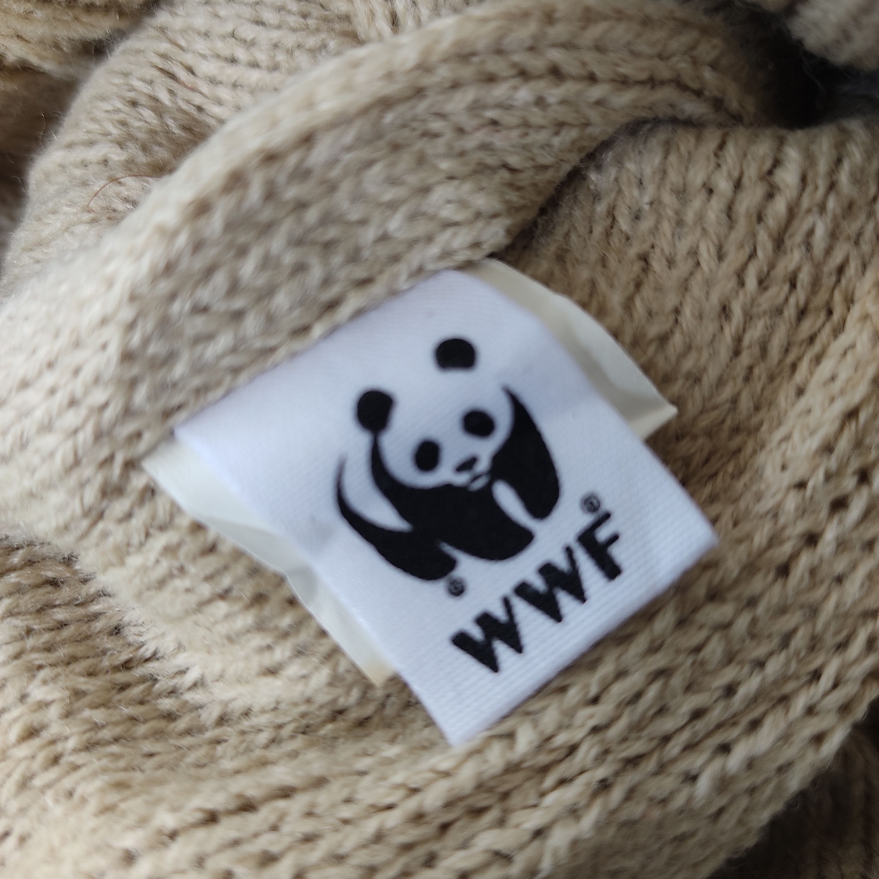 Vintage Beanie WWF For Nature ©1986 Panda Multi Patches Size ONE SIZE - 6 Thumbnail