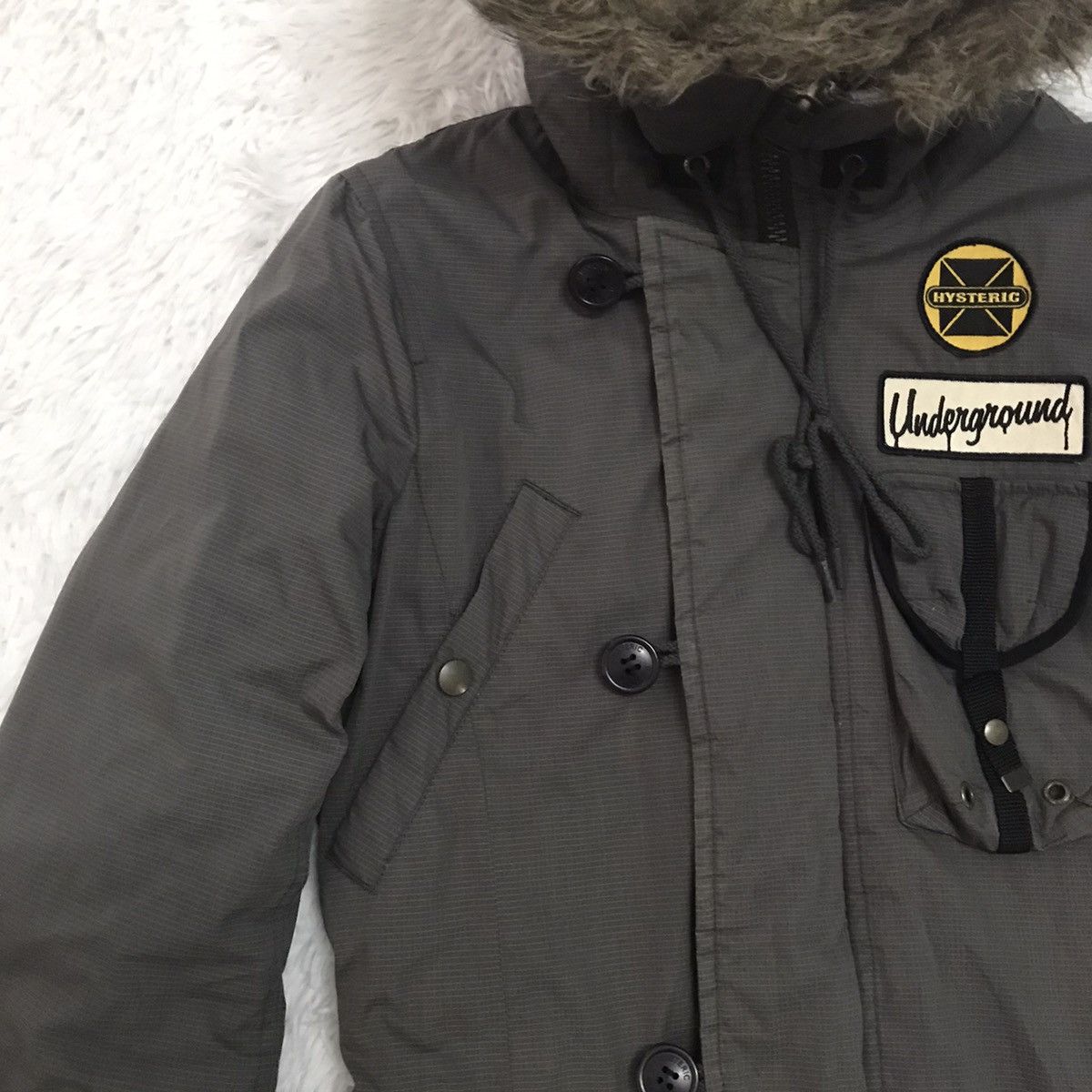 Hysteric Glamour Hysteric Glamour Underground Cargo Pockets Hooded Jacket Size US S / EU 44-46 / 1 - 3 Thumbnail