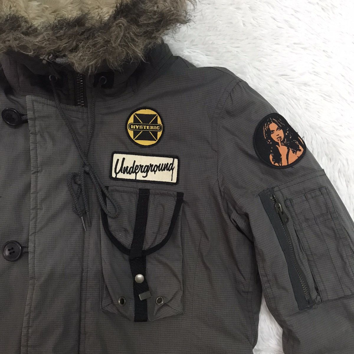 Hysteric Glamour Hysteric Glamour Underground Cargo Pockets Hooded Jacket Size US S / EU 44-46 / 1 - 4 Thumbnail