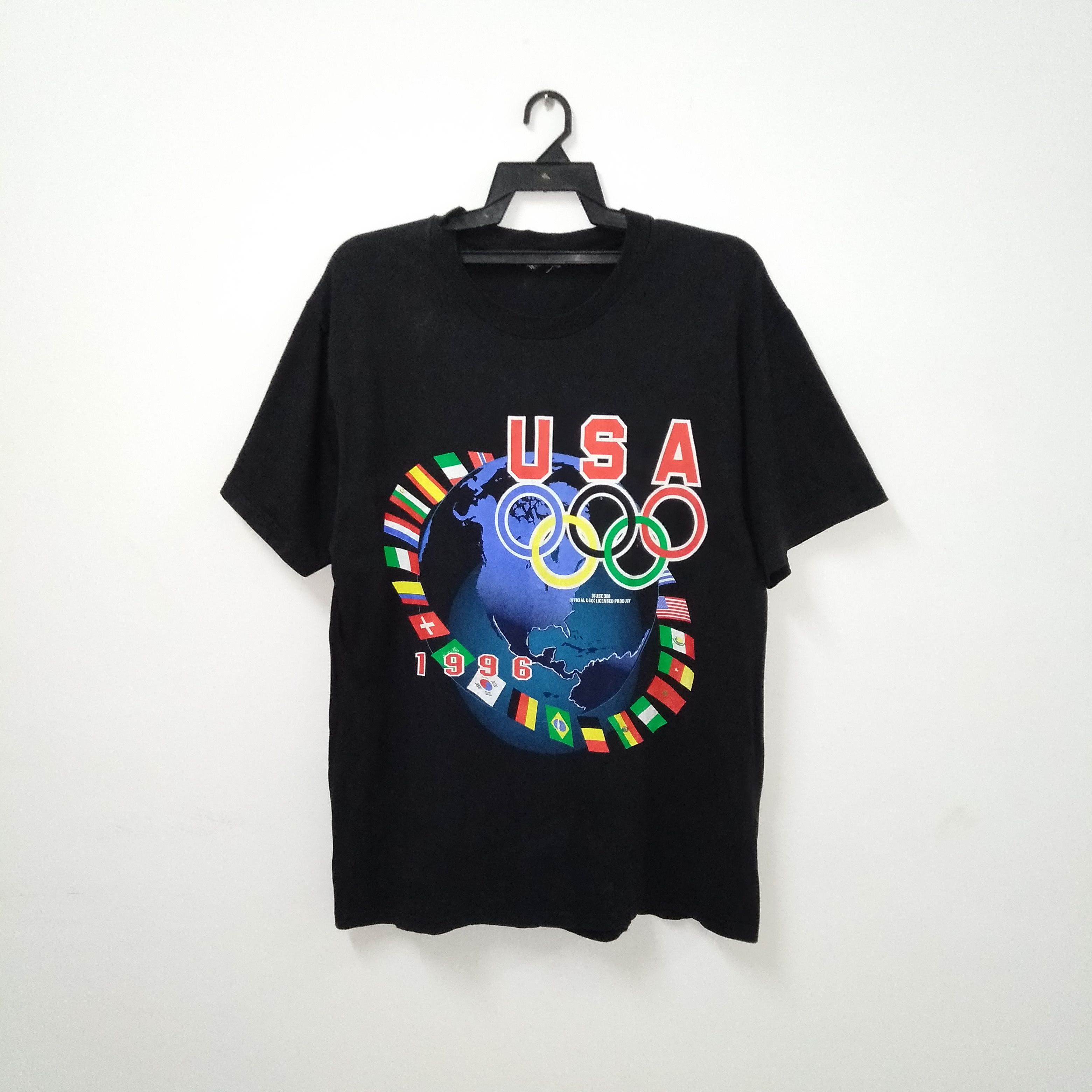 Vintage Vintage Tshirt Usa Olympics 1996 Distressed Faded Size US M / EU 48-50 / 2 - 1 Thumbnail