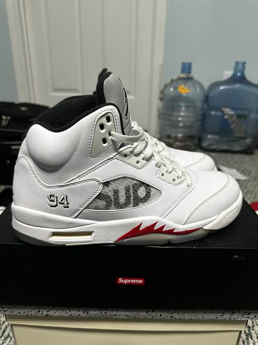 supreme 5s white