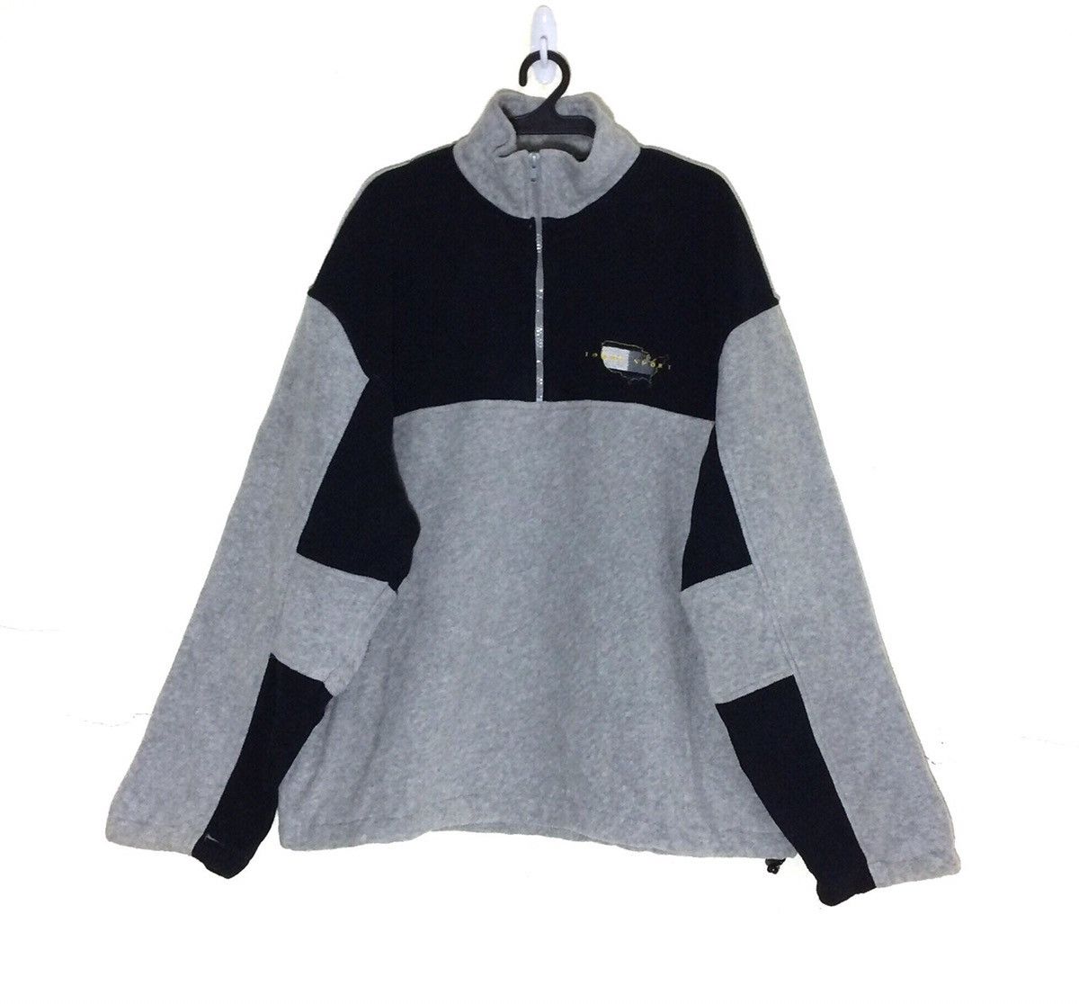 Tommy Sport FLEECE Bomber Jacket Half Zipper Winter Sweater