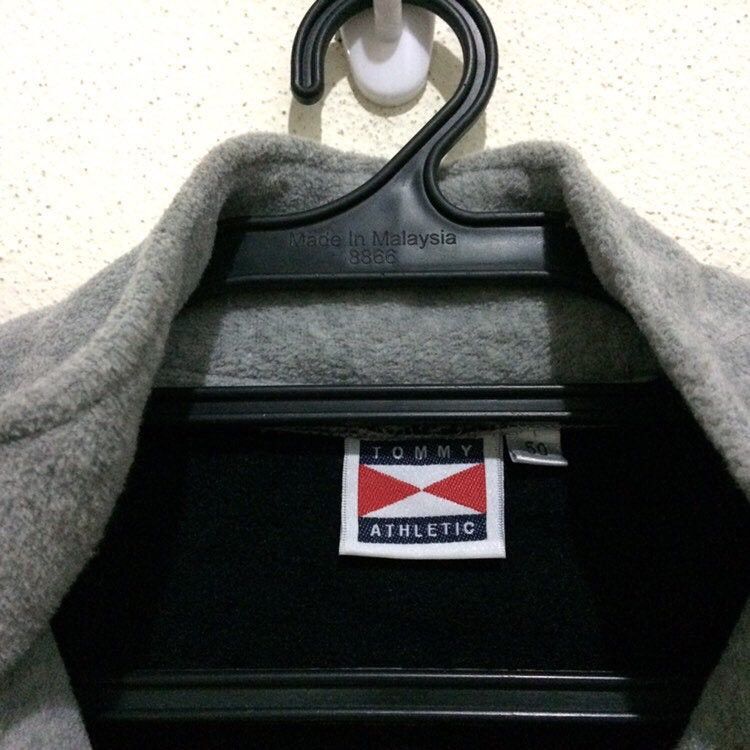 Tommy Hilfiger × Tommy Jeans Tommy Sport FLEECE Bomber Jacket Half Zipper Winter Sweater Size US L / EU 52-54 / 3 - 3 Thumbnail