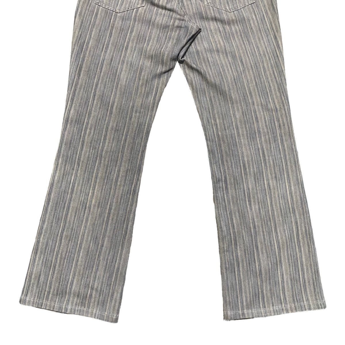 Japanese Brand Tete Homme Pinstriped Denim Flare Pants Size US 31 - 12 Thumbnail