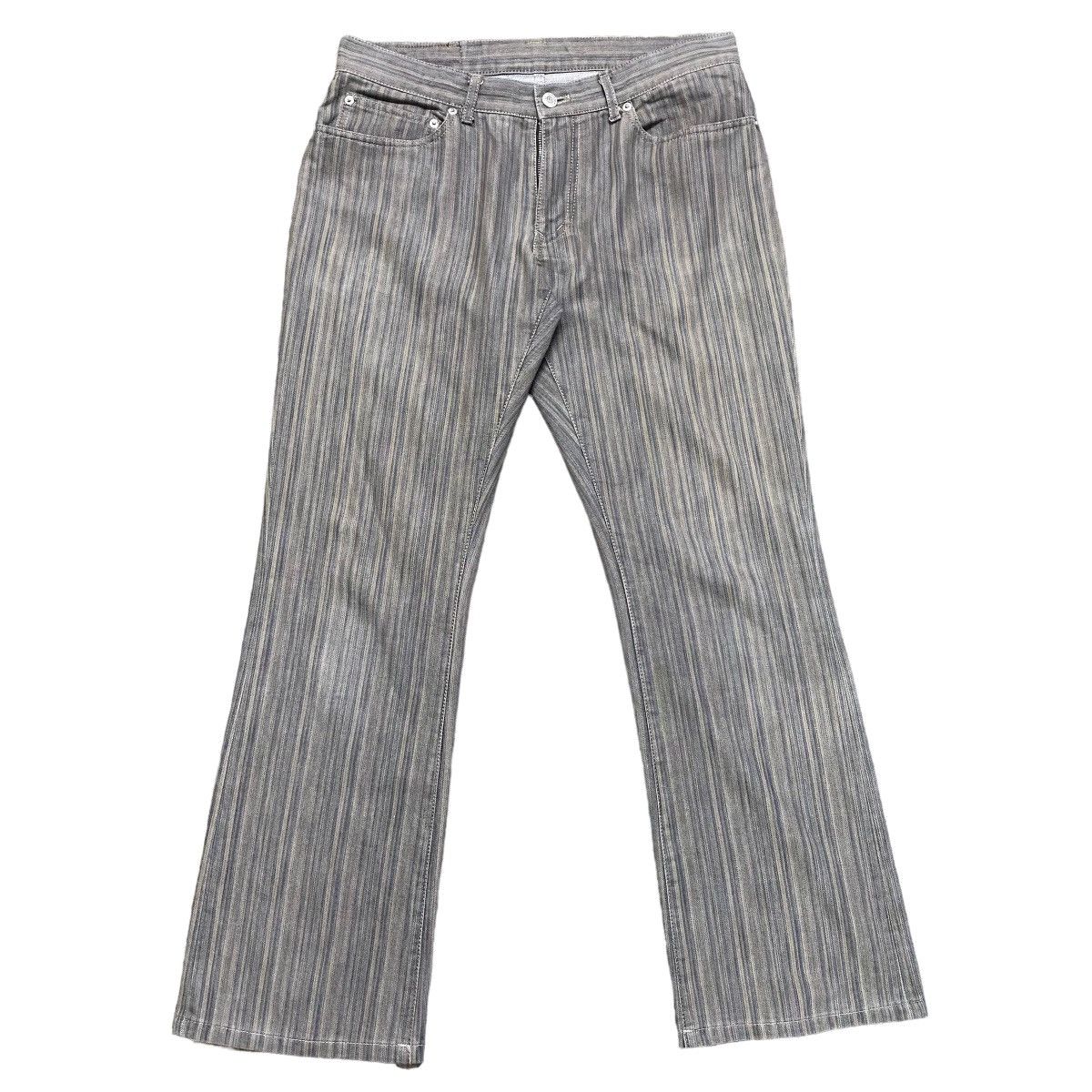 Tete Homme Denim Flare Pants Striped
